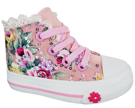 girls high top trainers.